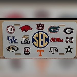 SEC License Plate Car Tag